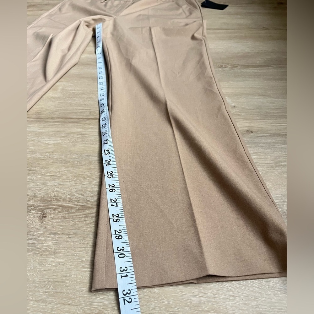 Rekucci Classic Straight Leg Easy Care Trousers Dress Pants Tan Office SZ 18 - Picture 7 of 9